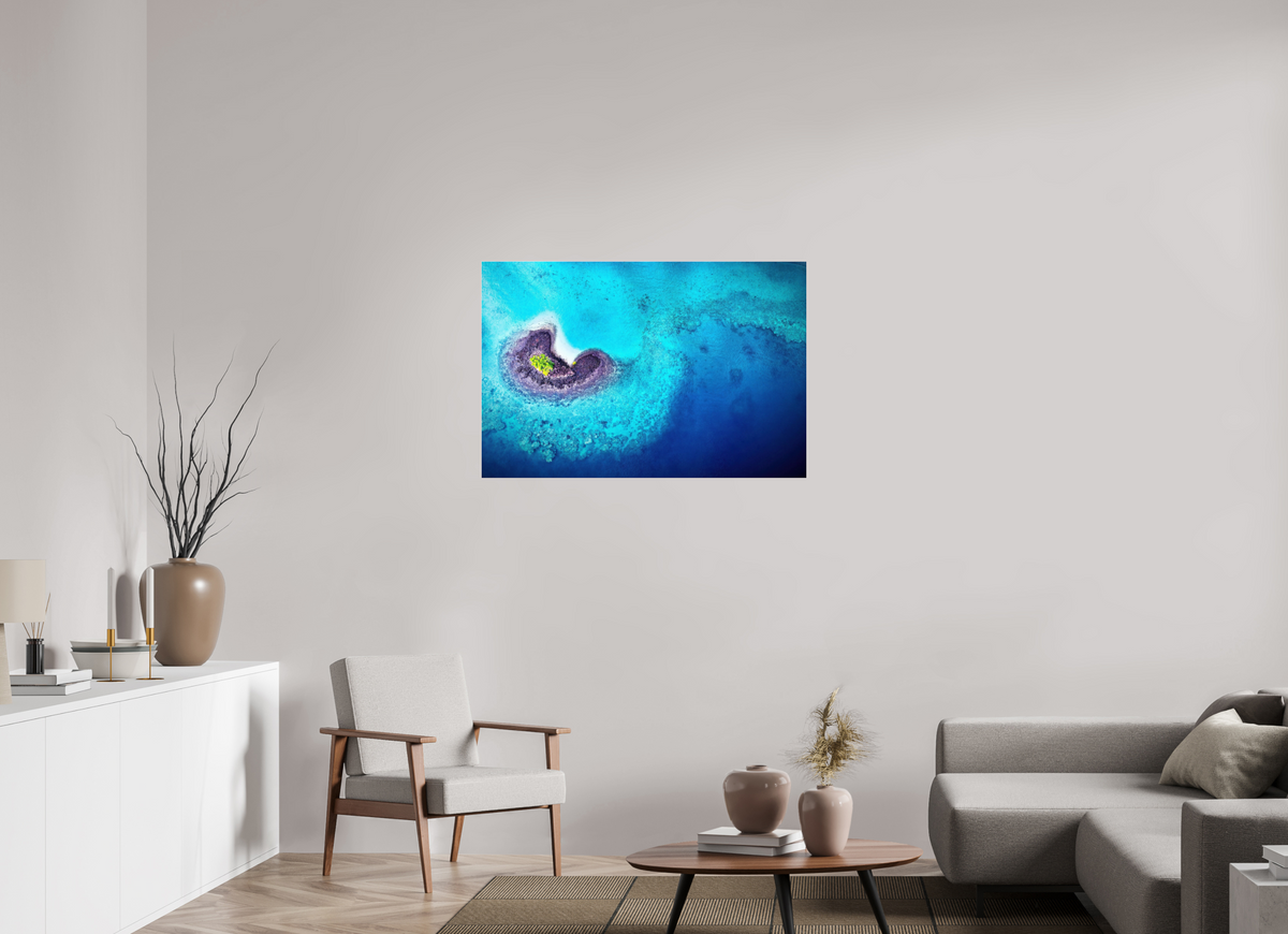 105 x 70 cm, Photo Print Under Acrylic Glass Between waves