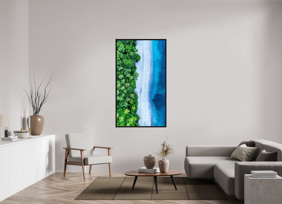 90 x 160 cm, Floater Frame Where Worlds Meet