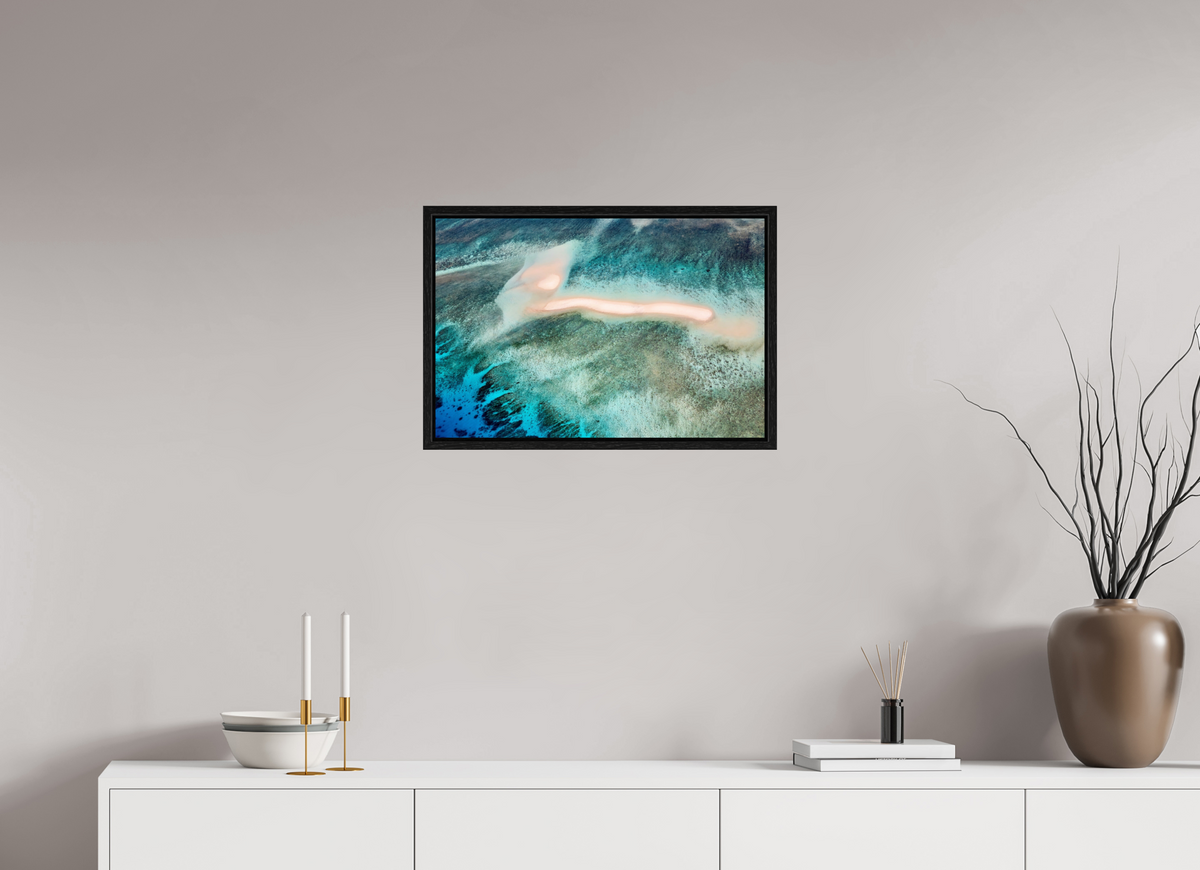 60 x 40 cm, Floater Frame The Sea's Signature