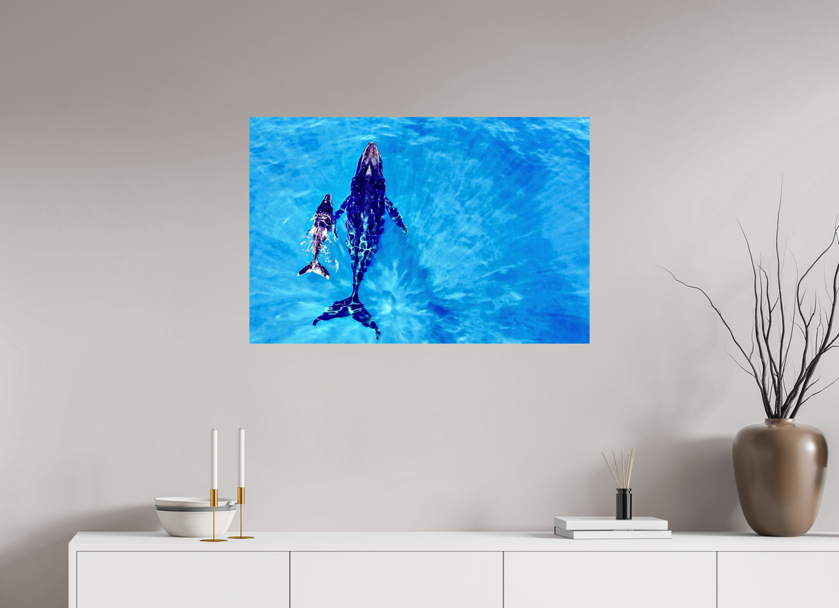 90 x 60 cm, Photo Print On Fuji Crystal DP II A bond in blue
