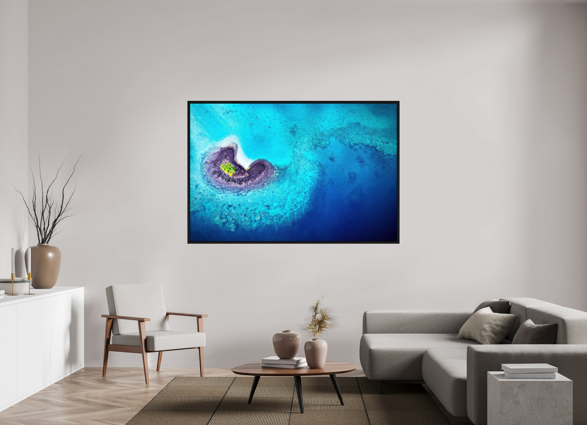 180 x 120 cm, Floater Frame Between waves