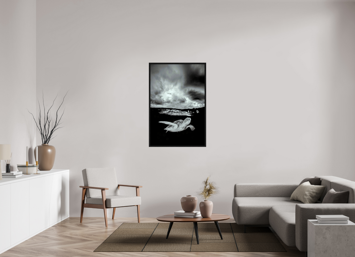 80 x 120 cm, Floater Frame Just Below