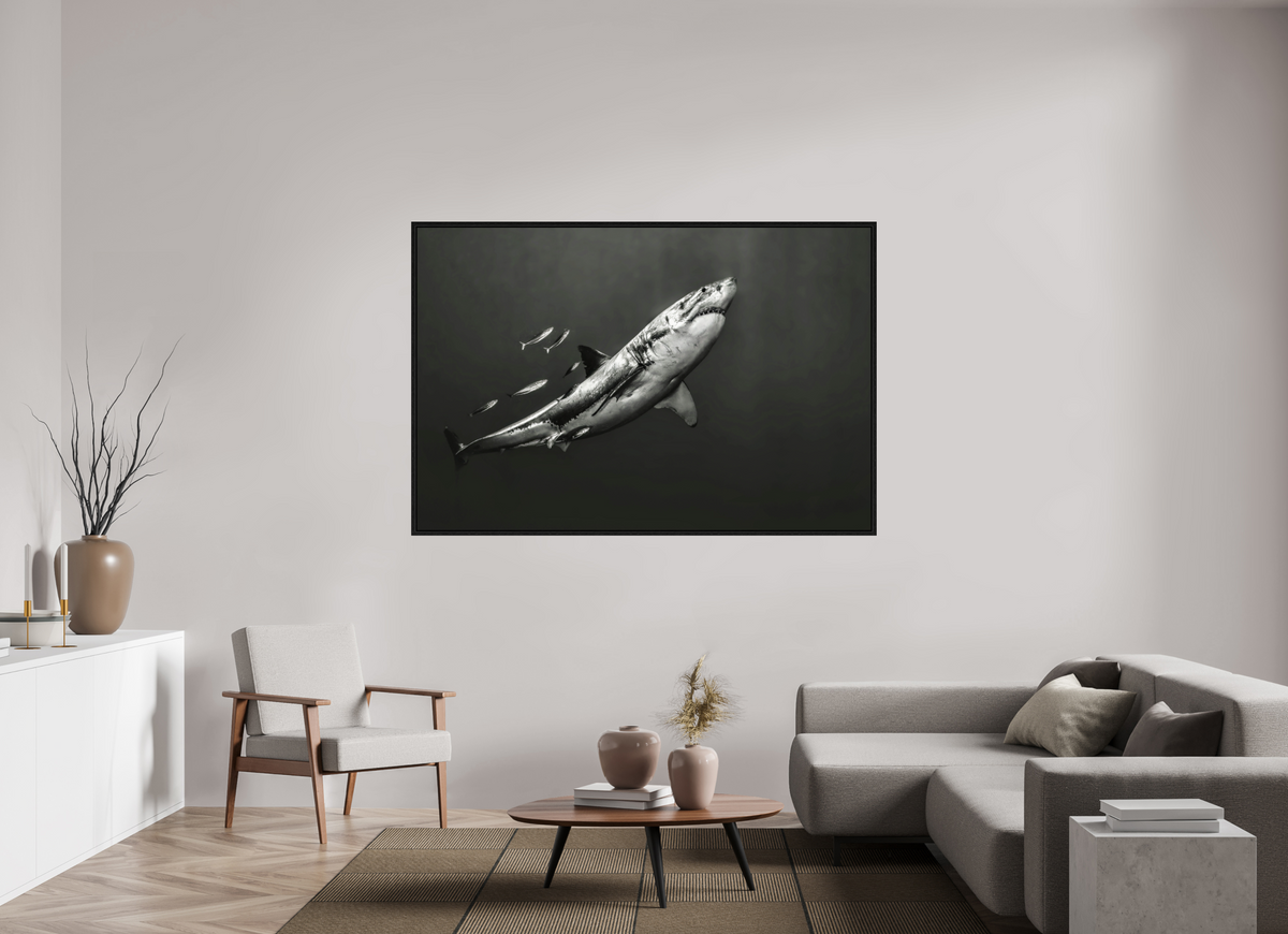 180 x 120 cm, Floater Frame The Great White