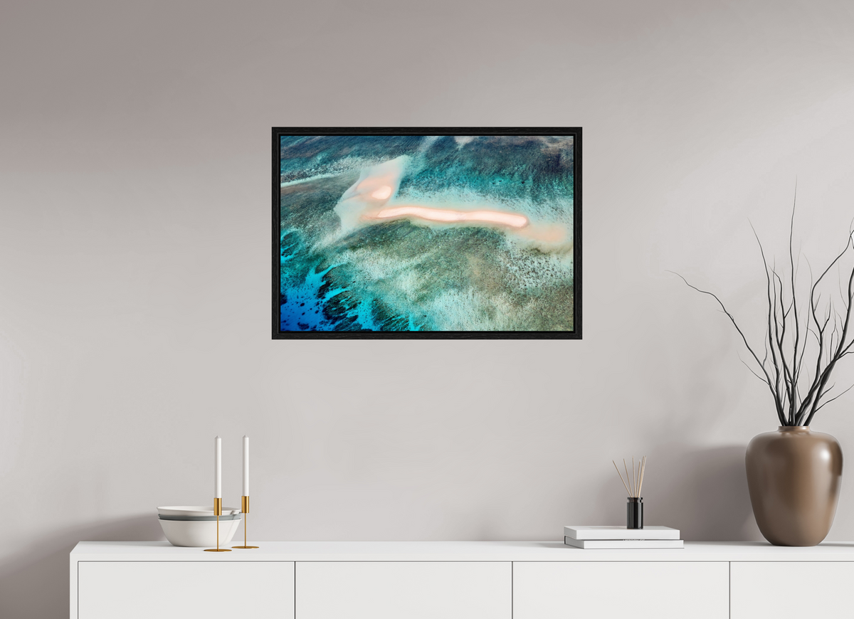 75 x 50 cm, Floater Frame The Sea's Signature
