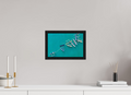 30 x 20 cm, Floater Frame Anchored in Blue