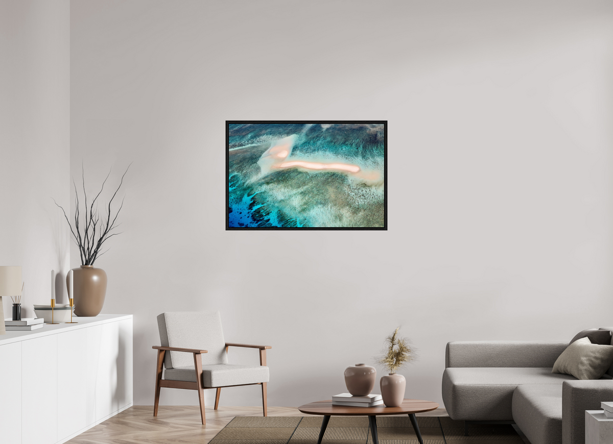 105 x 70 cm, Floater Frame The Sea's Signature