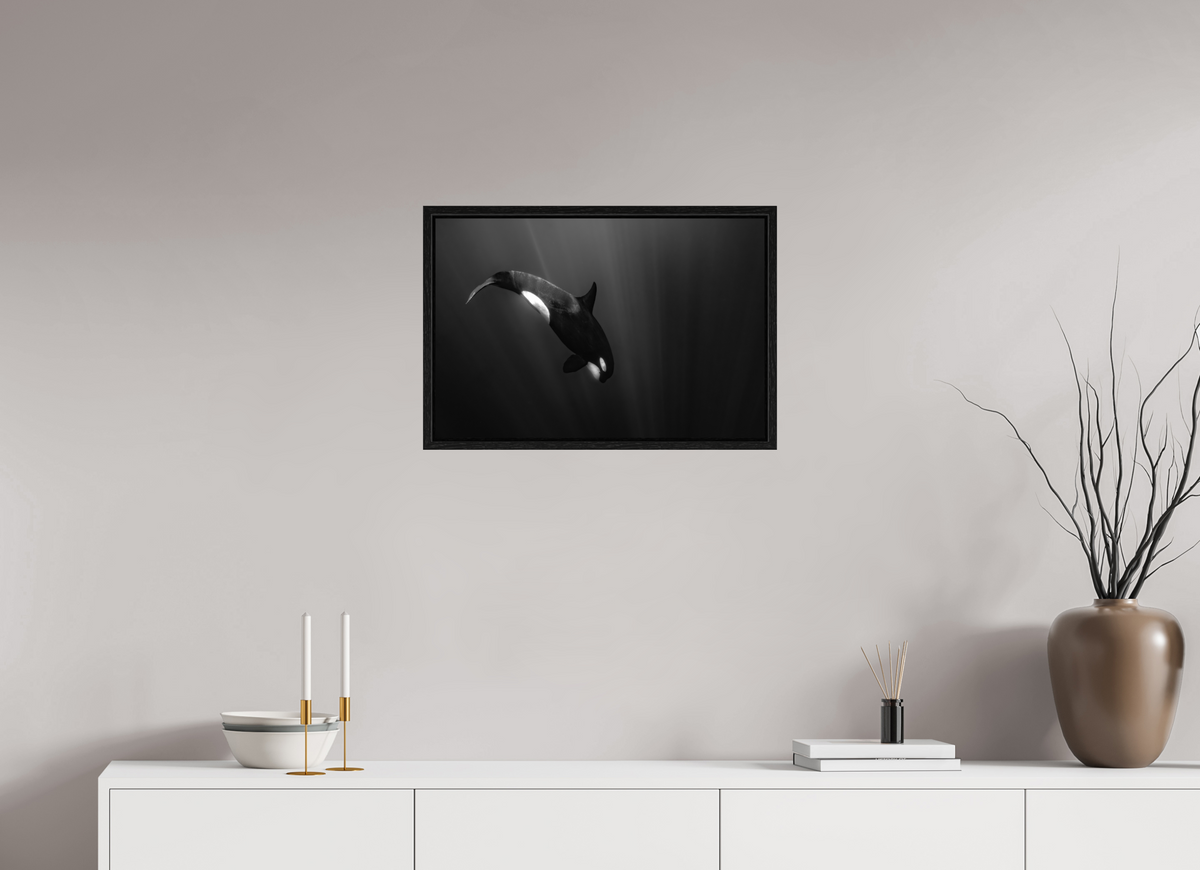 60 x 40 cm, Floater Frame My beautiful Darkness