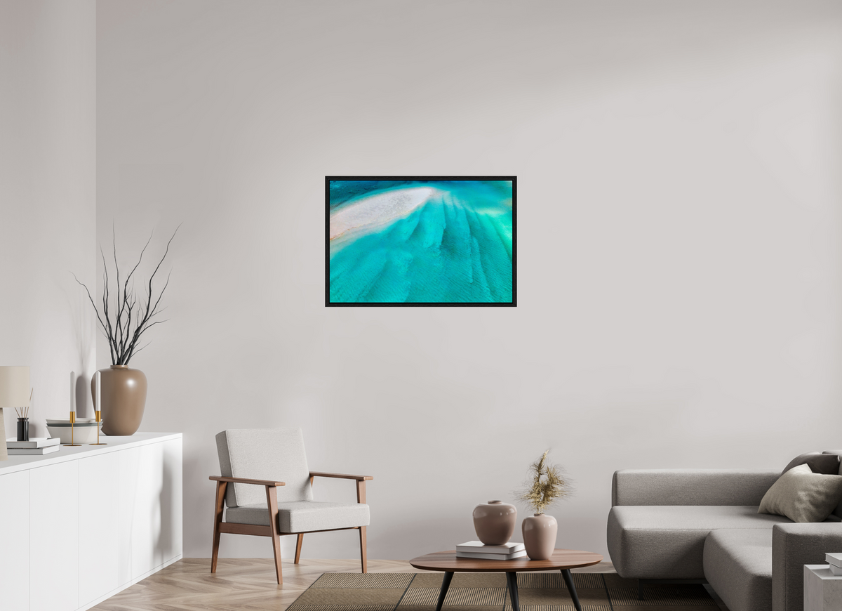 90 x 60 cm, Floater Frame Nature's Brushstroke