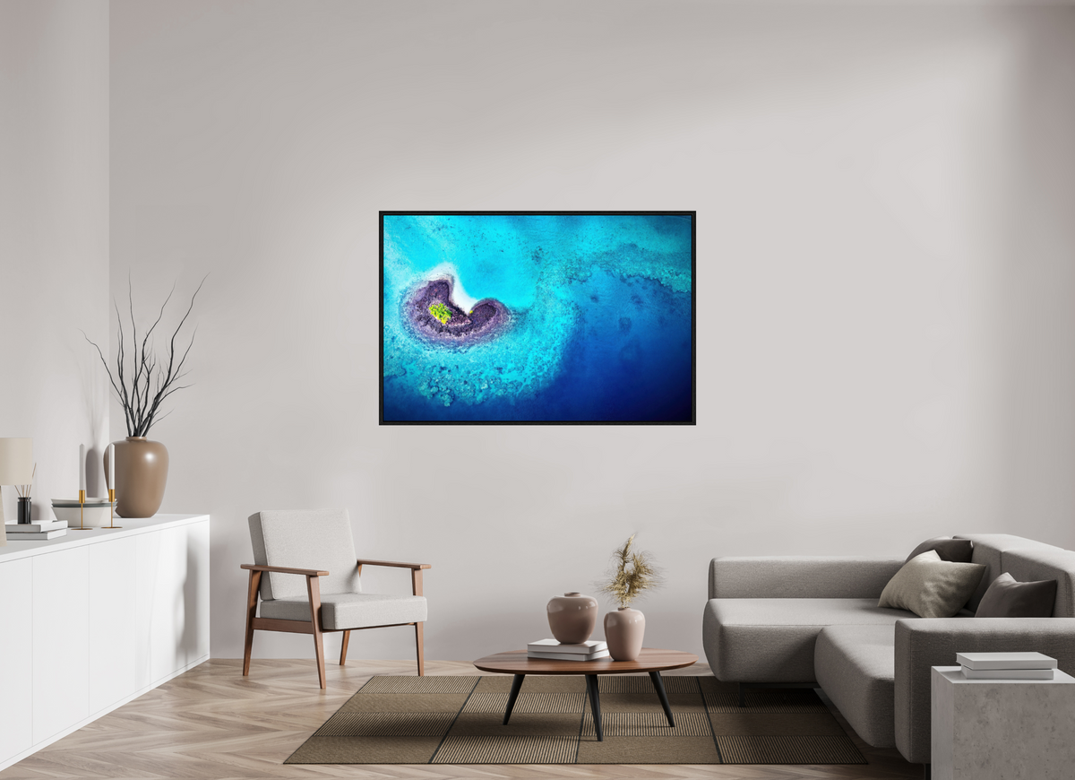 150 x 100 cm, Floater Frame Between waves