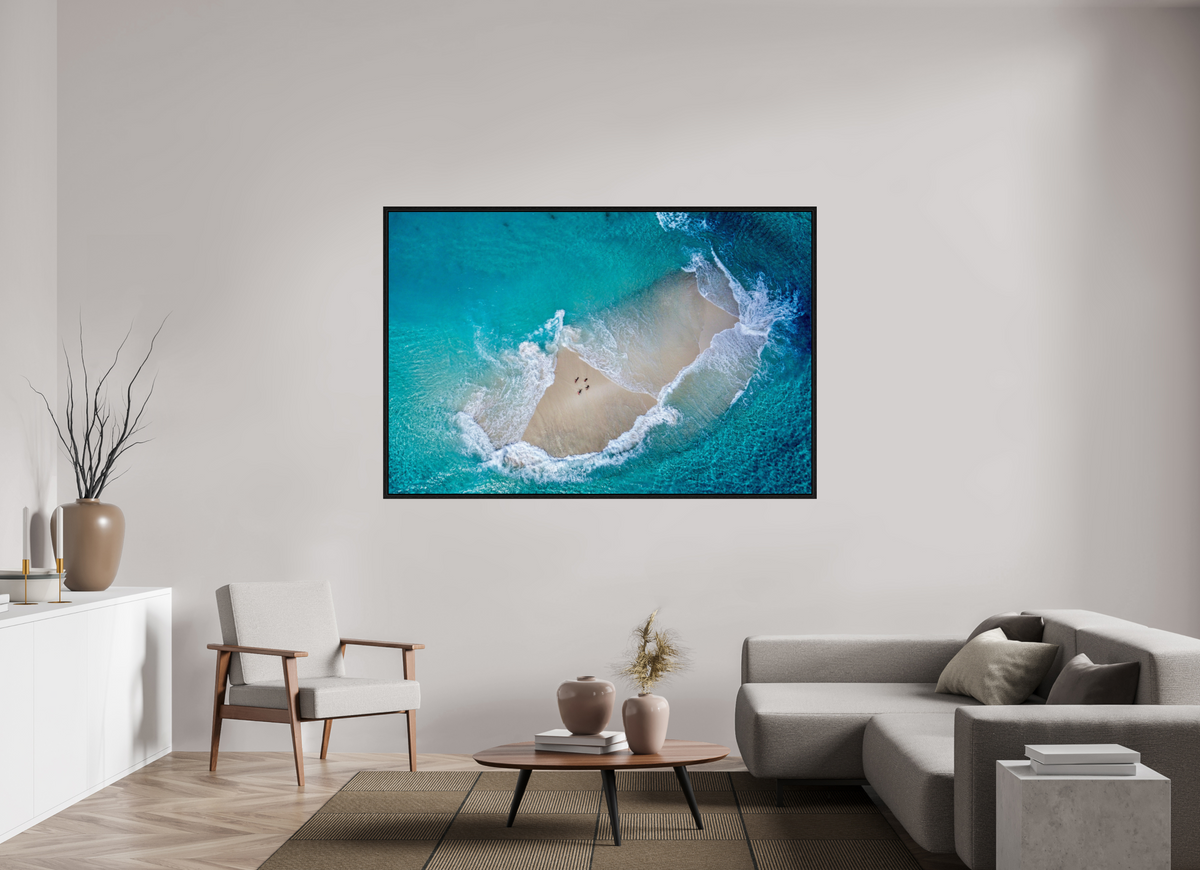 180 x 120 cm, Floater Frame Island of Silence