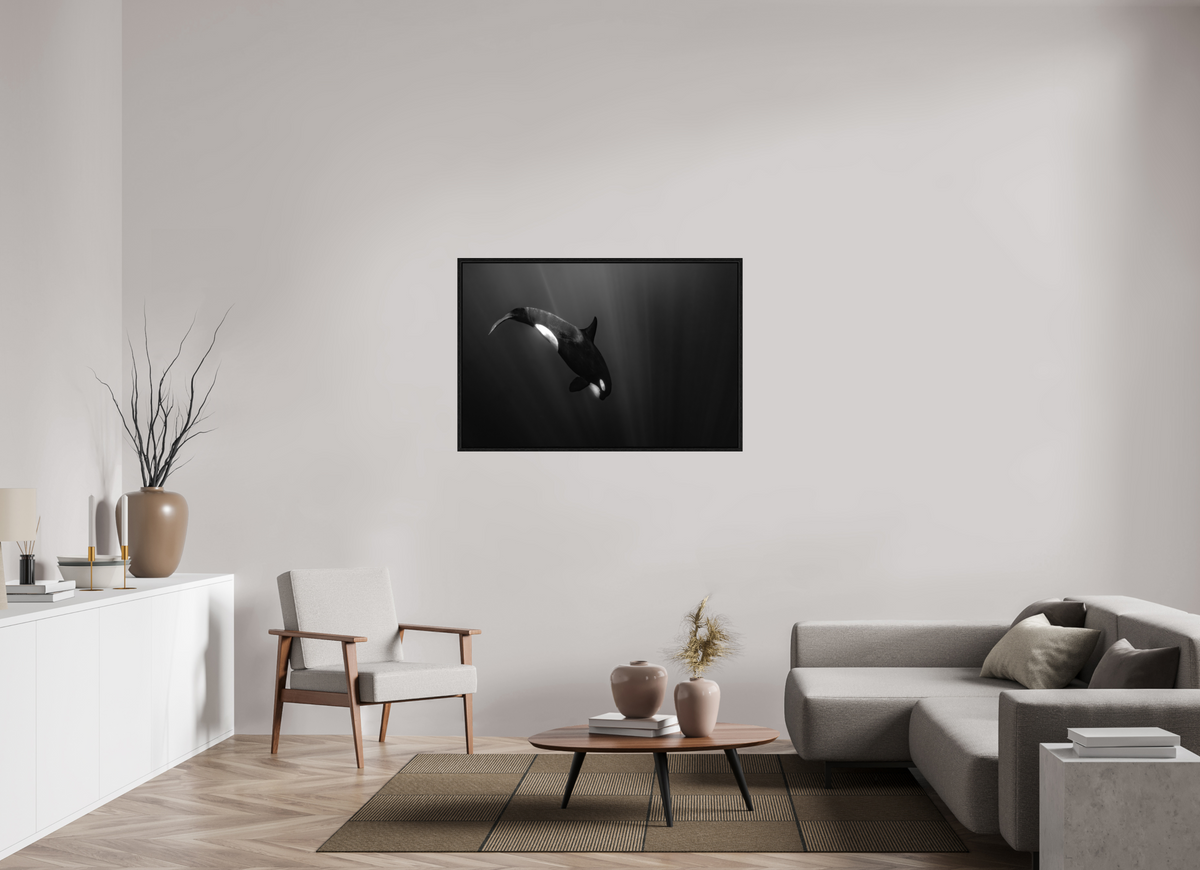 120 x 80 cm, Floater Frame My beautiful Darkness