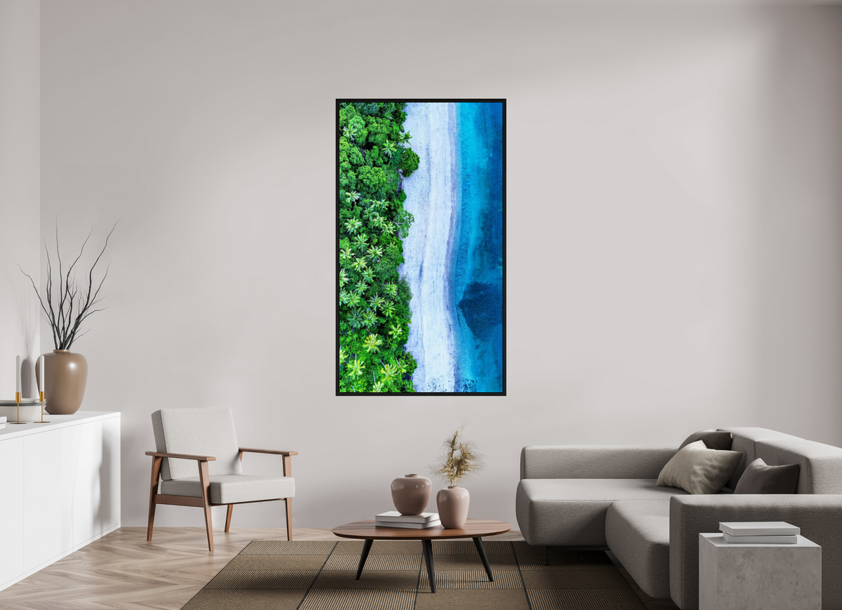 99 x 176 cm, Floater Frame Where Worlds Meet