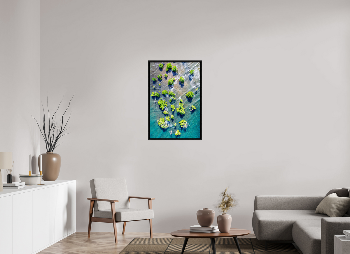 60 x 90 cm, Floater Frame Roots of the Tide