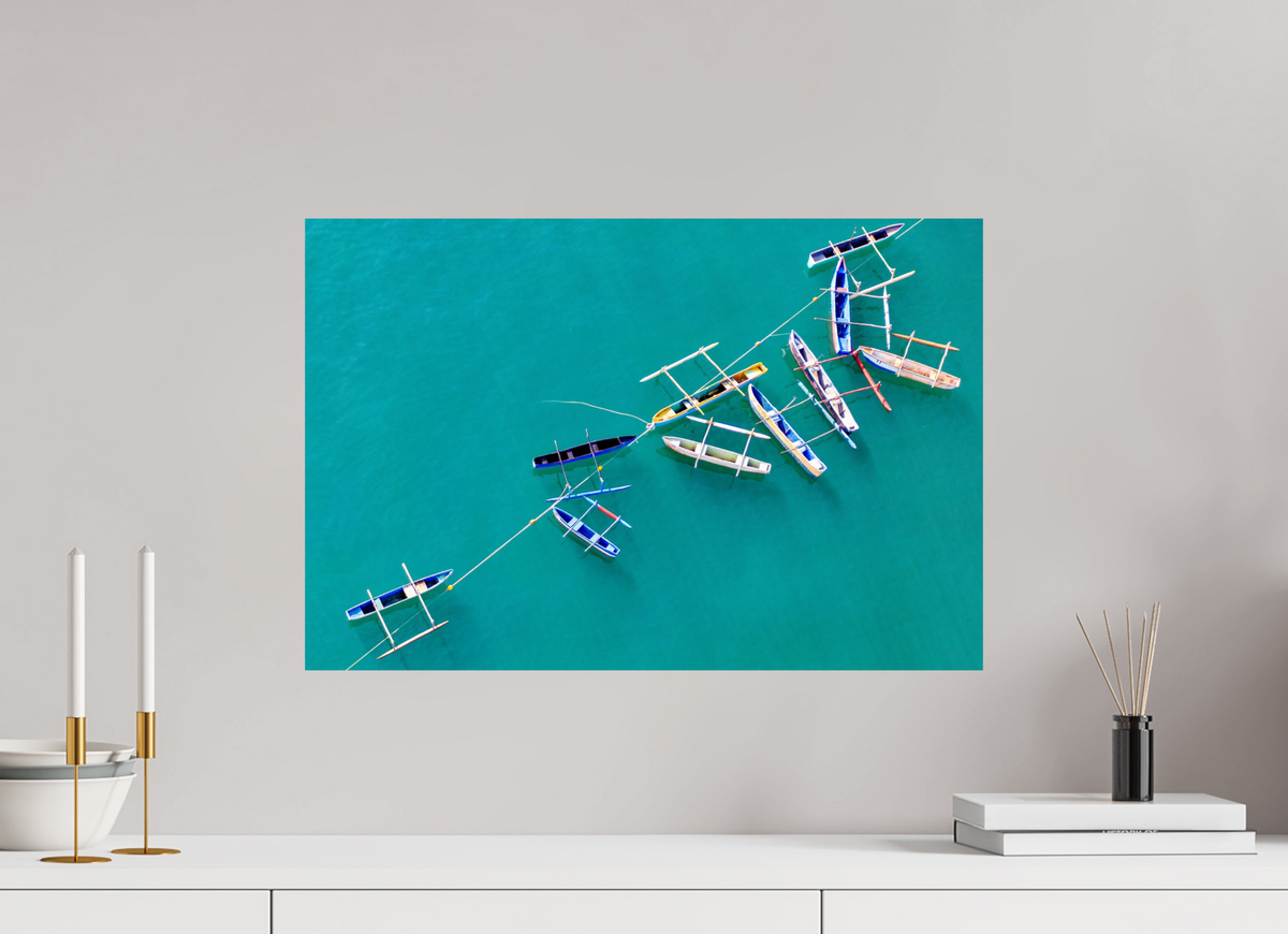 60 x 40 cm, Photo Print On Fuji Crystal DP II Anchored in Blue