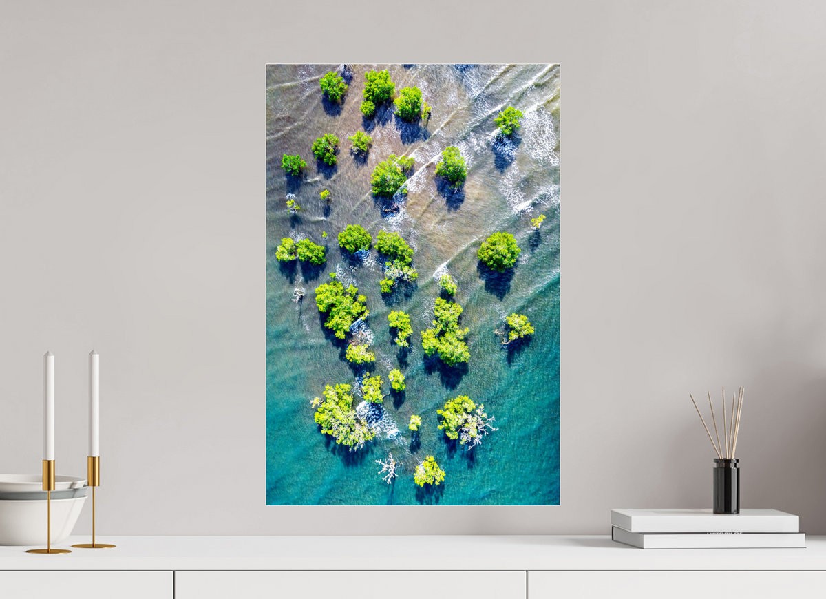 40 x 60 cm, Photo Print Under Acrylic Glass Roots of the Tide
