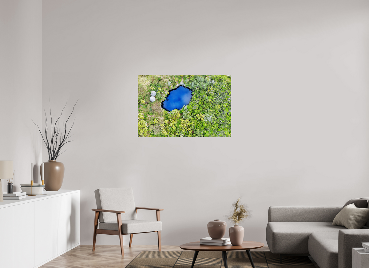 105 x 70 cm, Photo Print Under Acrylic Glass The hidden mirror