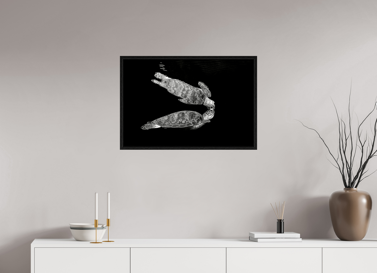 75 x 50 cm, Floater Frame Reflection