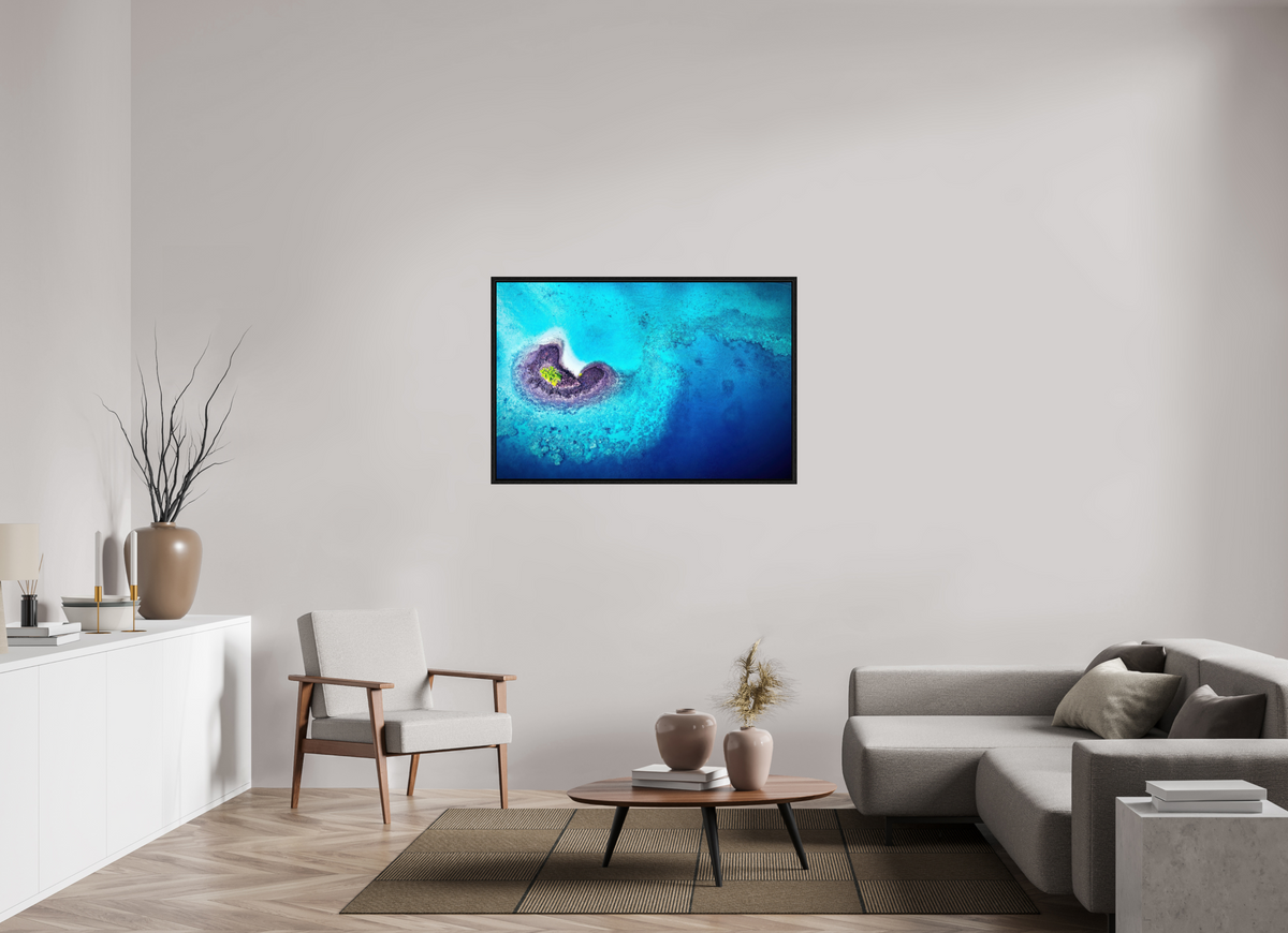 120 x 80 cm, Floater Frame Between waves
