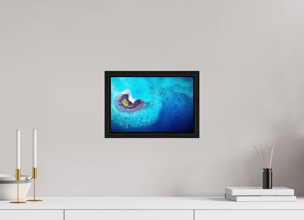 30 x 20 cm, Floater Frame Between waves