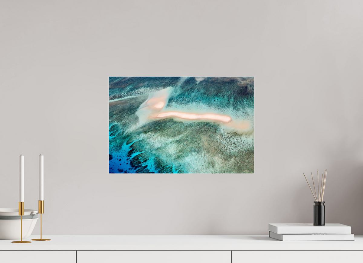 45 x 30 cm, Photo Print Under Acrylic Glass The Sea's Signature
