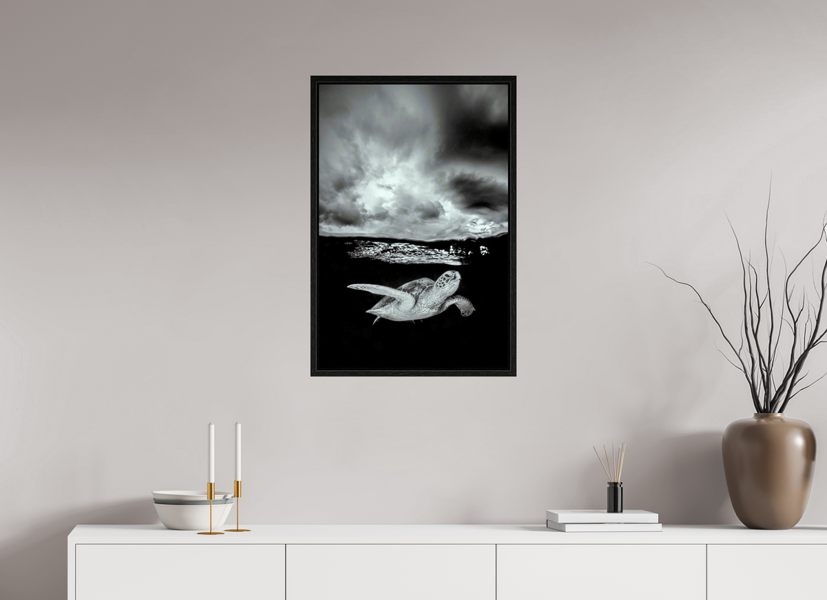 50 x 75 cm, Floater Frame Just Below