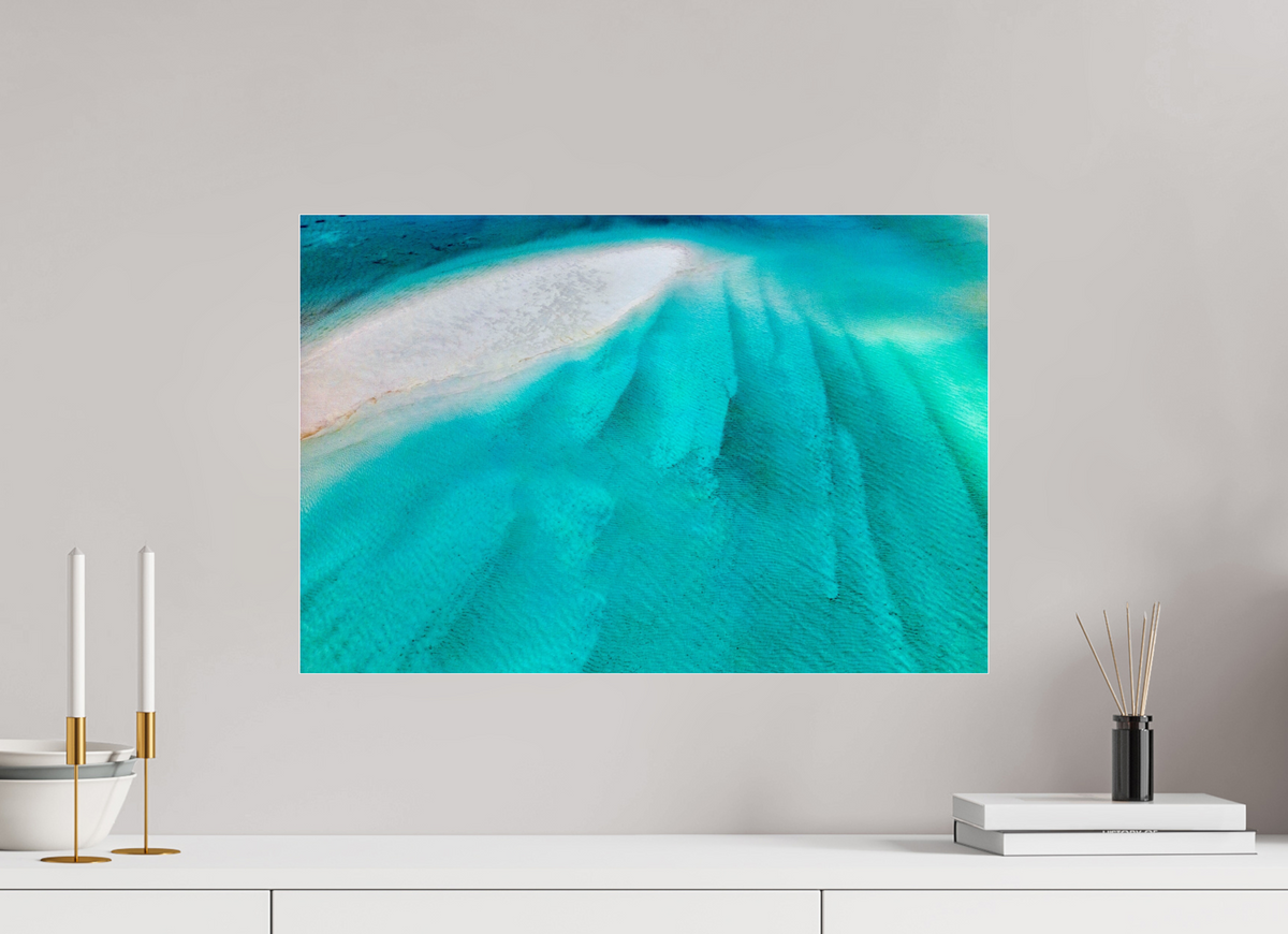 60 x 40 cm, Photo Print Under Acrylic Glass Anchored in Blue