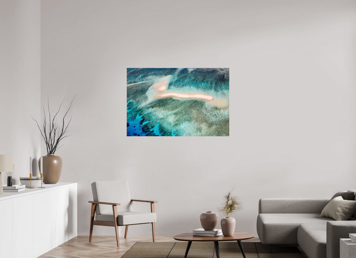 120 x 80 cm, Photo Print Under Acrylic Glass The Sea's Signature
