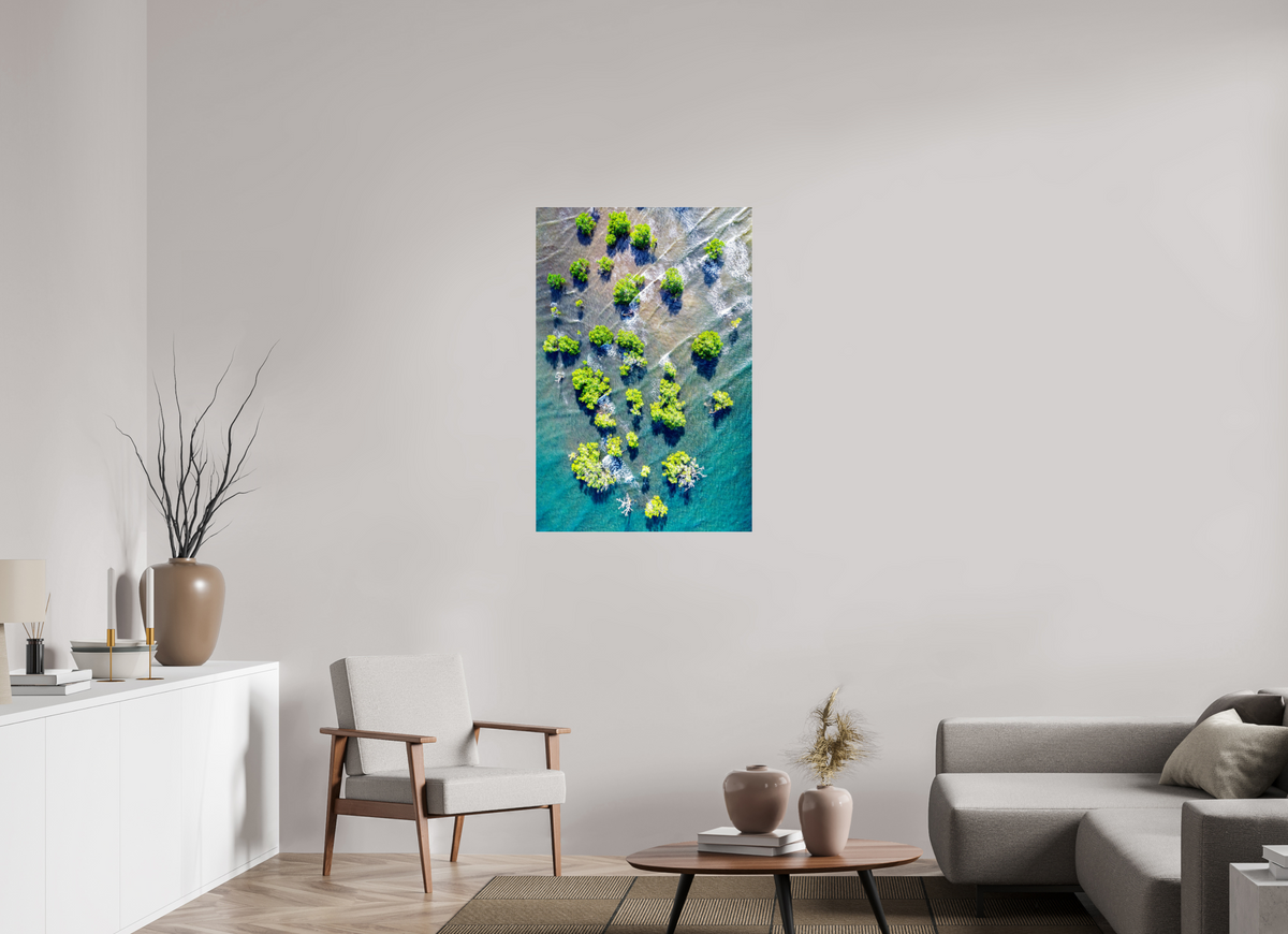 70 x 105 cm, Photo Print Under Acrylic Glass Roots of the Tide