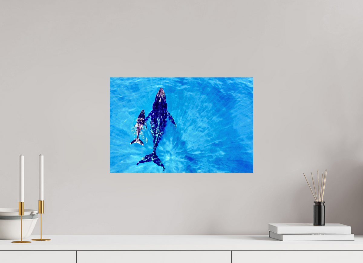 45 x 30 cm, Photo Print On Fuji Crystal DP II A bond in blue