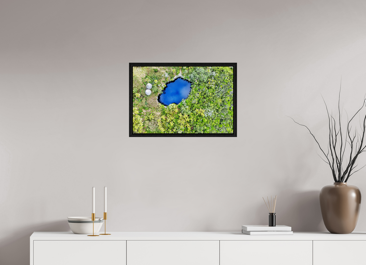 60 x 40 cm, Floater Frame The hidden mirror