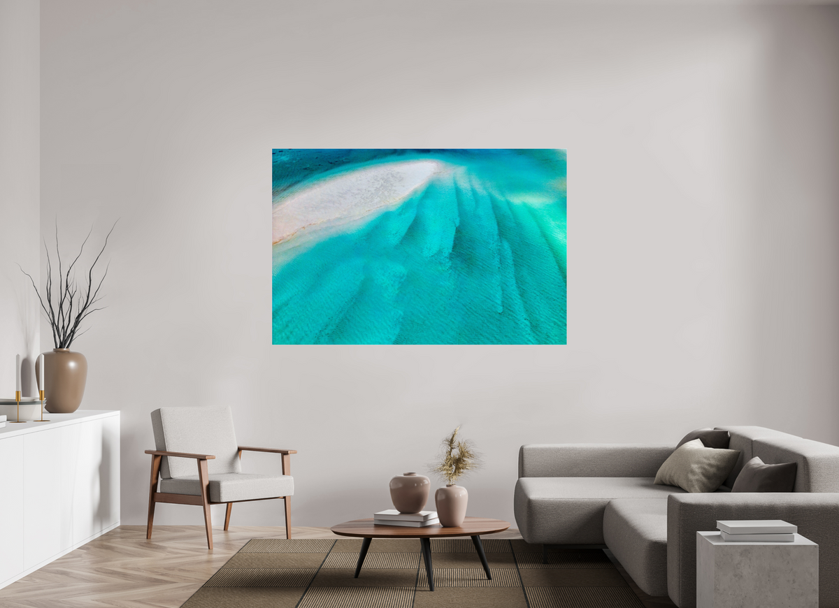 180 x 120 cm, Photo Print Under Acrylic Glass Anchored in Blue
