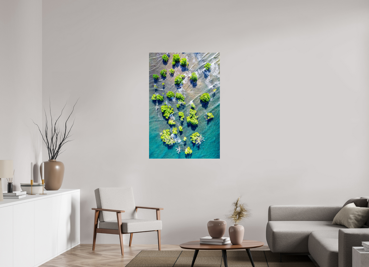 80 x 120 cm, Photo Print Under Acrylic Glass Roots of the Tide