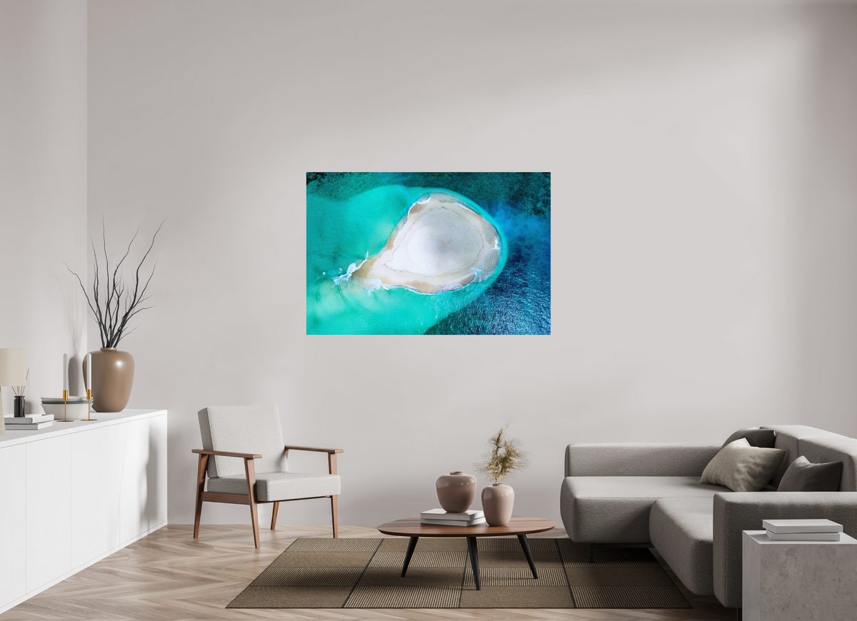 150 x 100 cm, Photo Print Under Acrylic Glass Paradise Island
