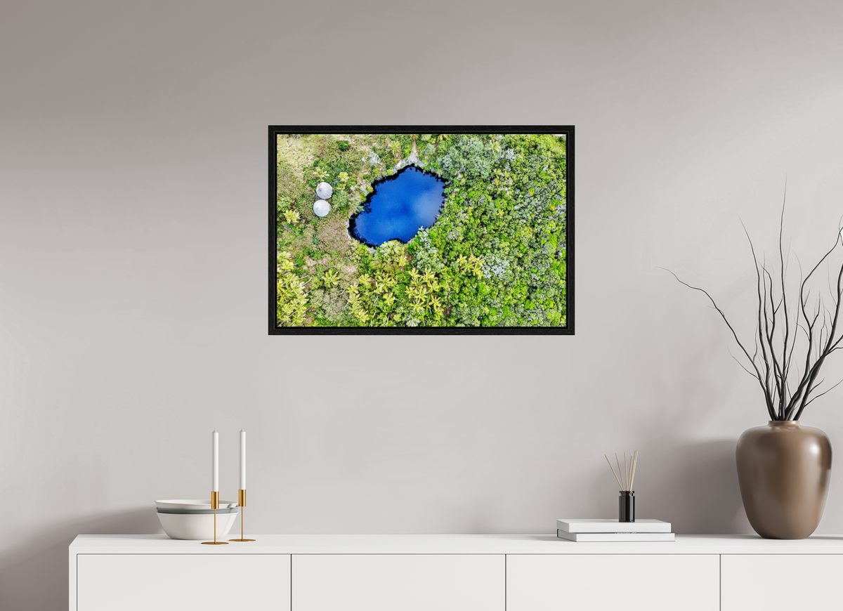 75 x 50 cm, Floater Frame The hidden mirror
