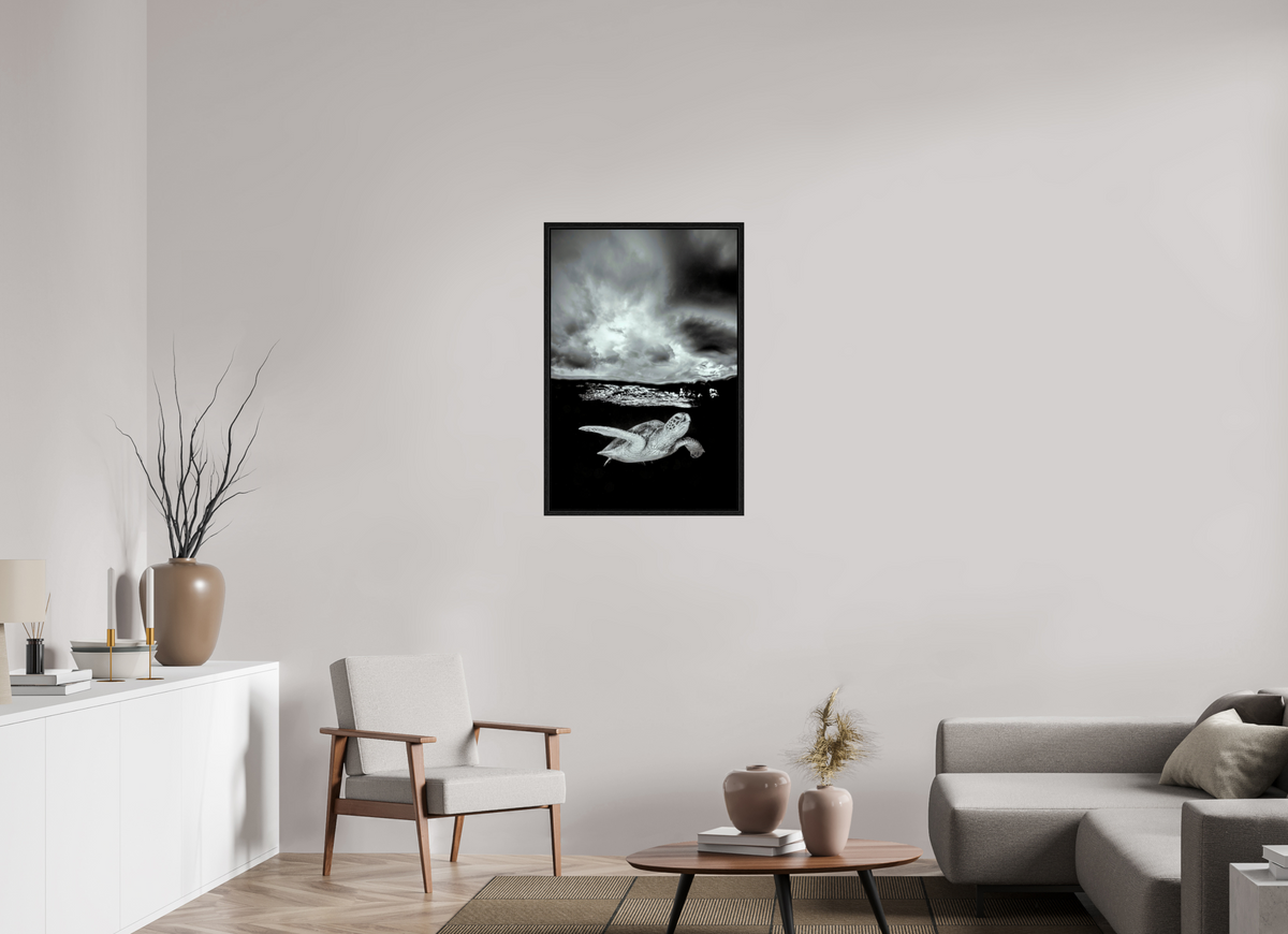 60 x 90 cm, Floater Frame Just Below
