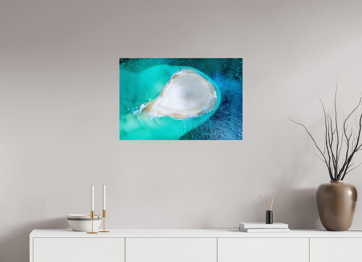 75 x 50 cm, Photo Print Under Acrylic Glass Paradise Island