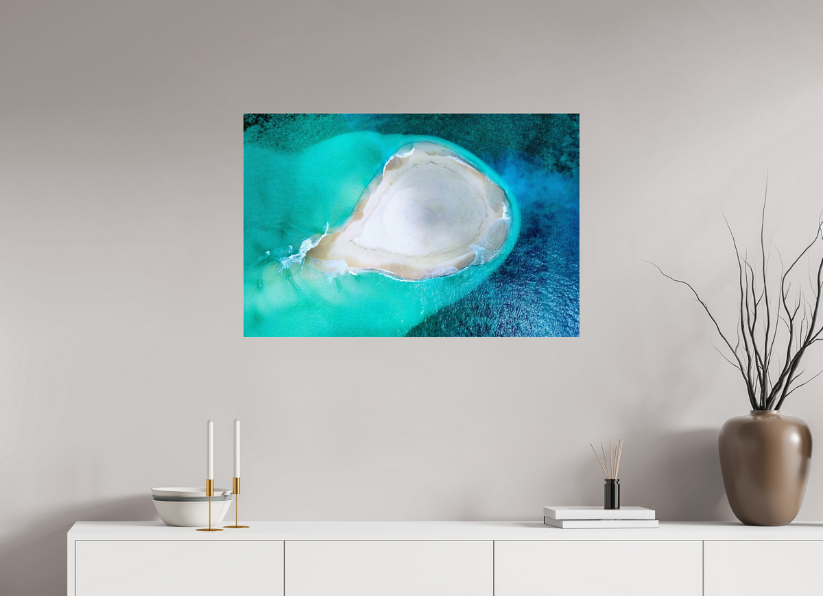 90 x 60 cm, Photo Print Under Acrylic Glass Paradise Island
