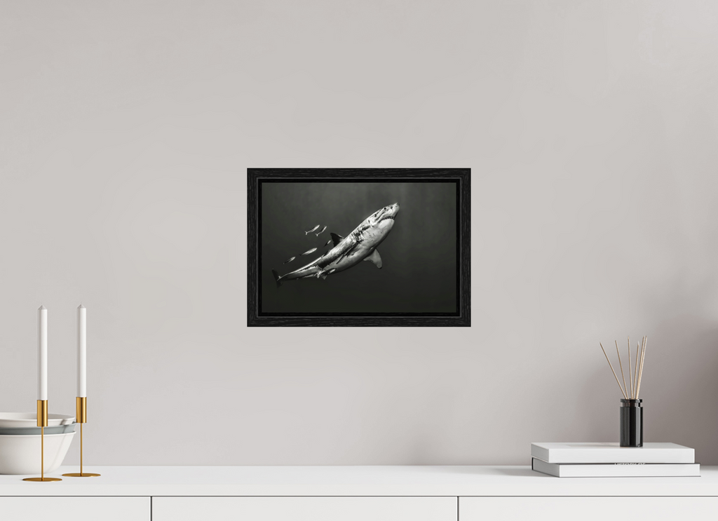 30 x 20 cm, Floater Frame The Great White