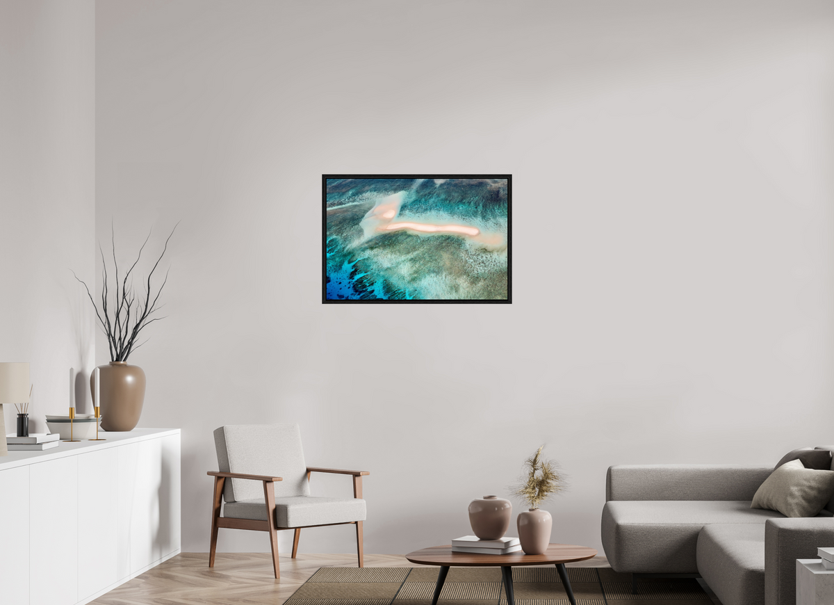 90 x 60 cm, Floater Frame The Sea's Signature