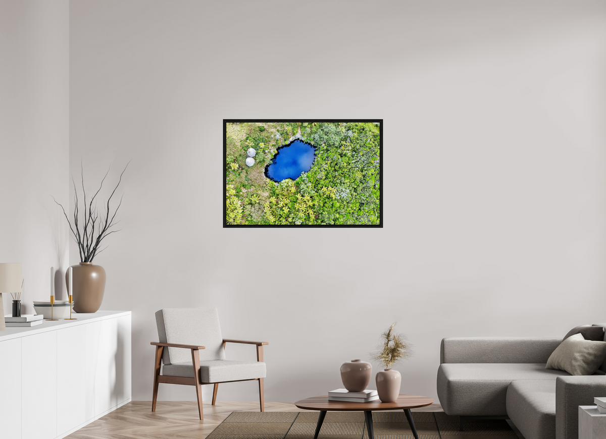 105 x 70 cm, Floater Frame The hidden mirror
