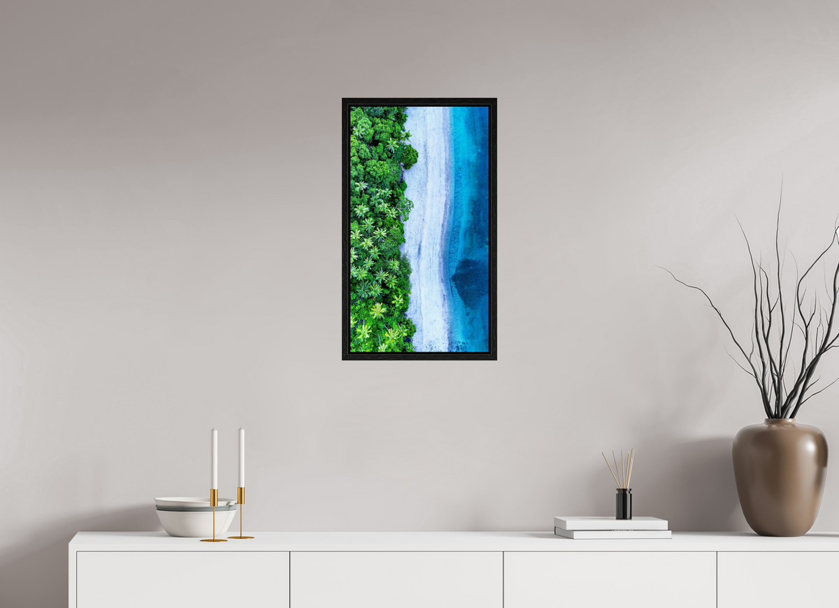 36 x 64 cm, Floater Frame Where Worlds Meet