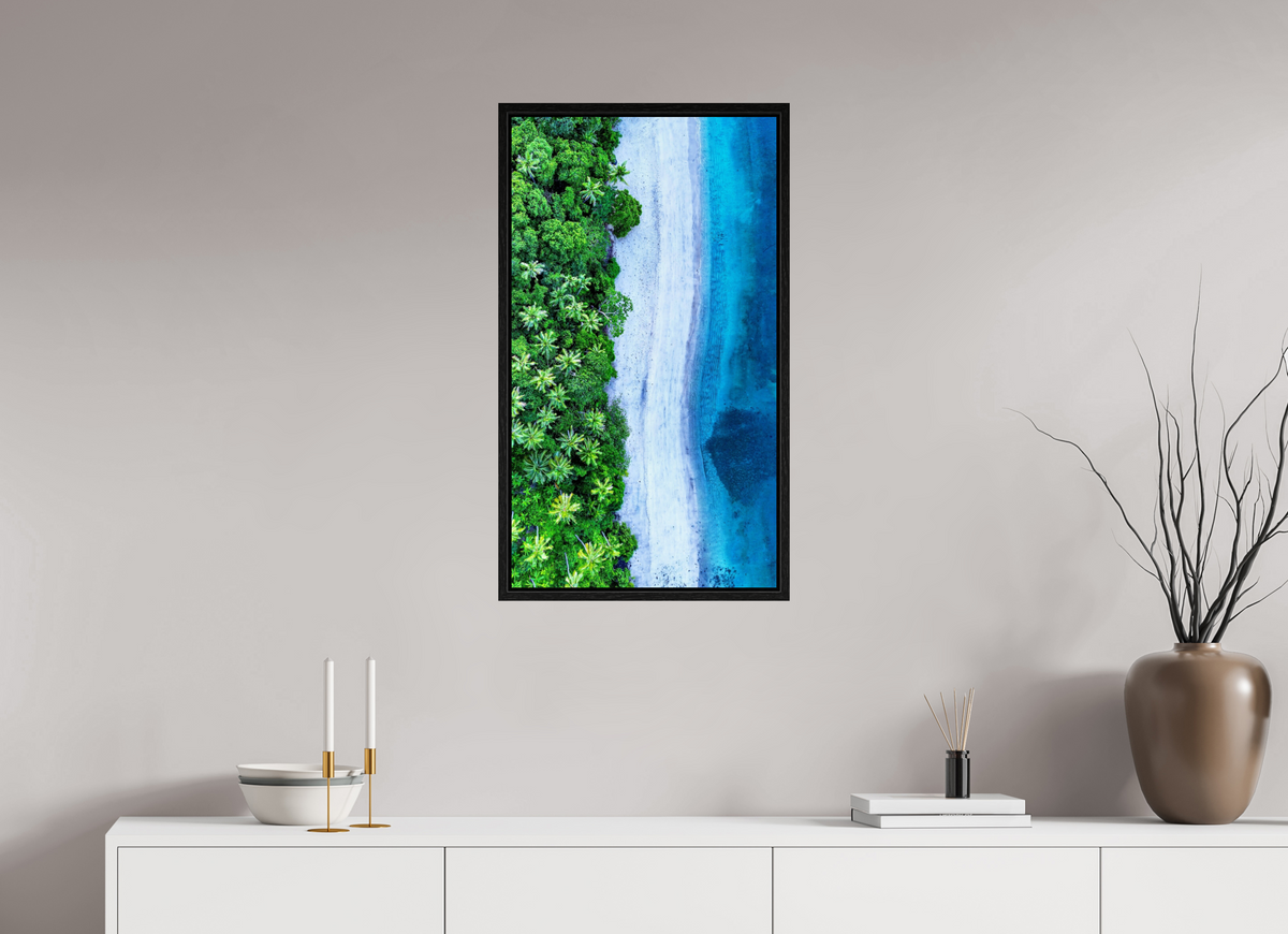 45 x 80 cm, Floater Frame Where Worlds Meet