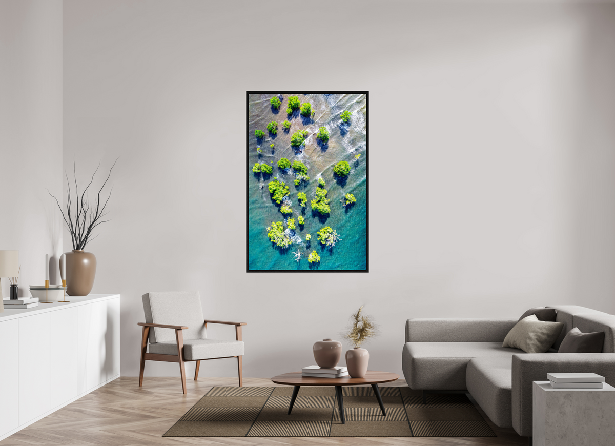 100 x 150 cm, Floater Frame Roots of the Tide