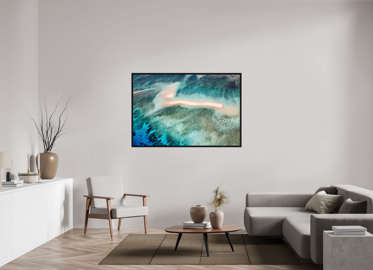 150 x 100 cm, Floater Frame The Sea's Signature