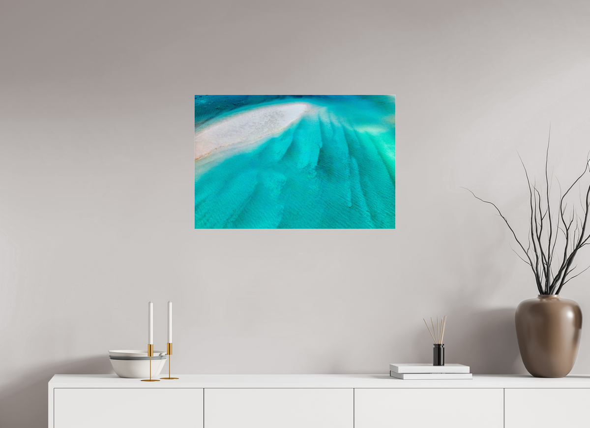 75 x 50 cm, Photo Print Under Acrylic Glass Anchored in Blue