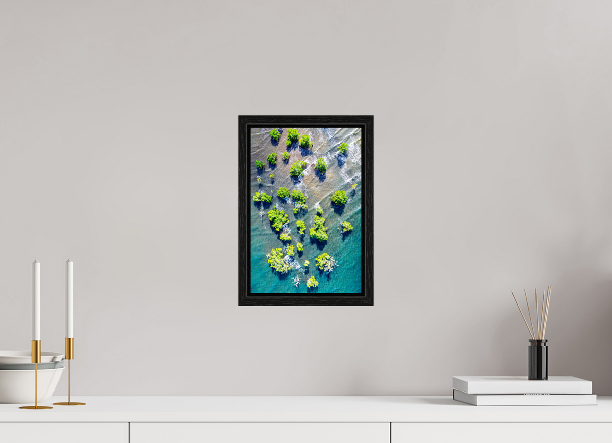 20 x 30 cm, Floater Frame Roots of the Tide