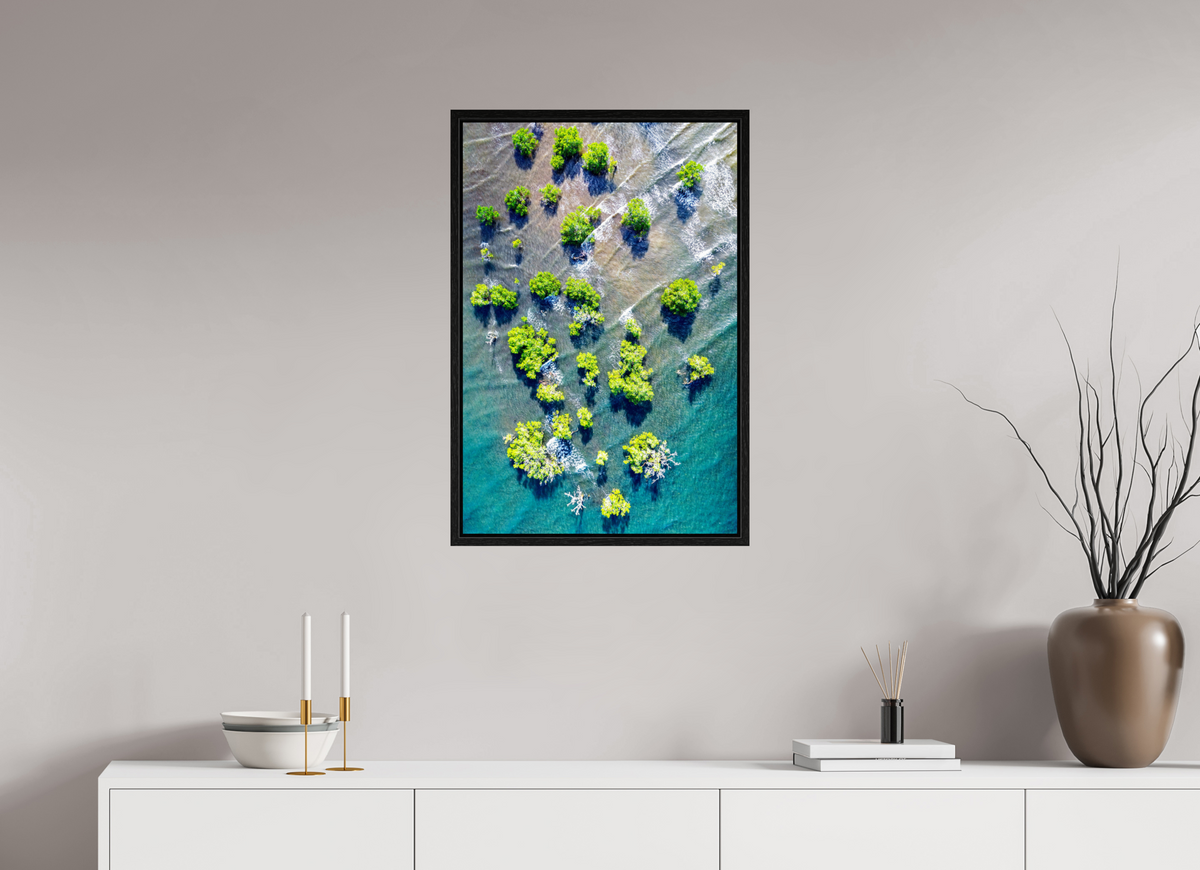 50 x 75 cm, Floater Frame Roots of the Tide