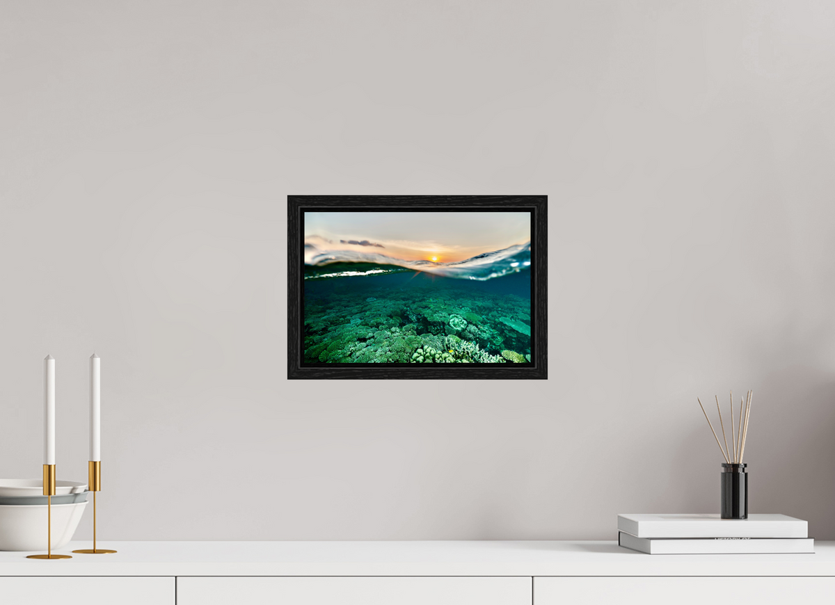 30 x 20 cm, Floater Frame Sunrise reef