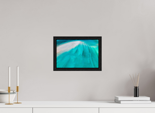 30 x 20 cm, Floater Frame Anchored in Blue
