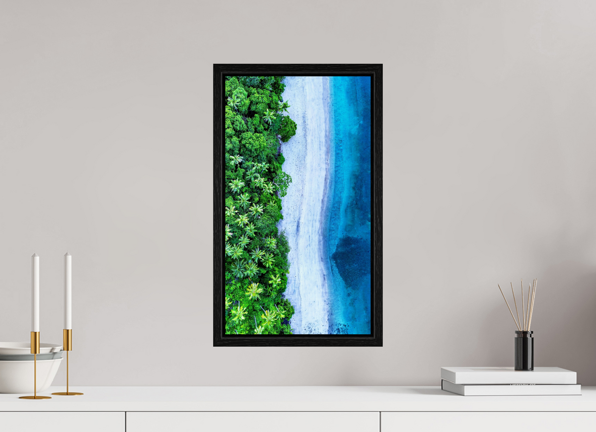 27 x 48 cm, Floater Frame Where Worlds Meet